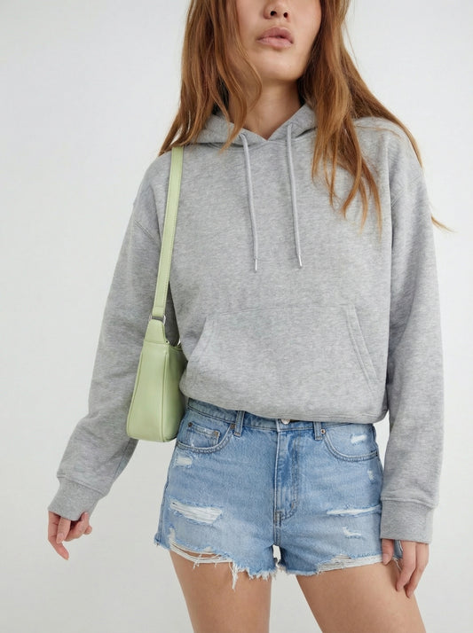 Shorts Denim Tiro alto