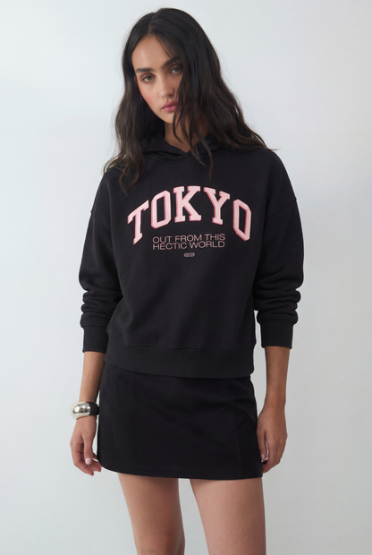 Sudadera capucha Print Tokyo