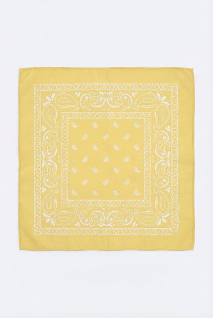 YELLOW PAISLEY BANDANA