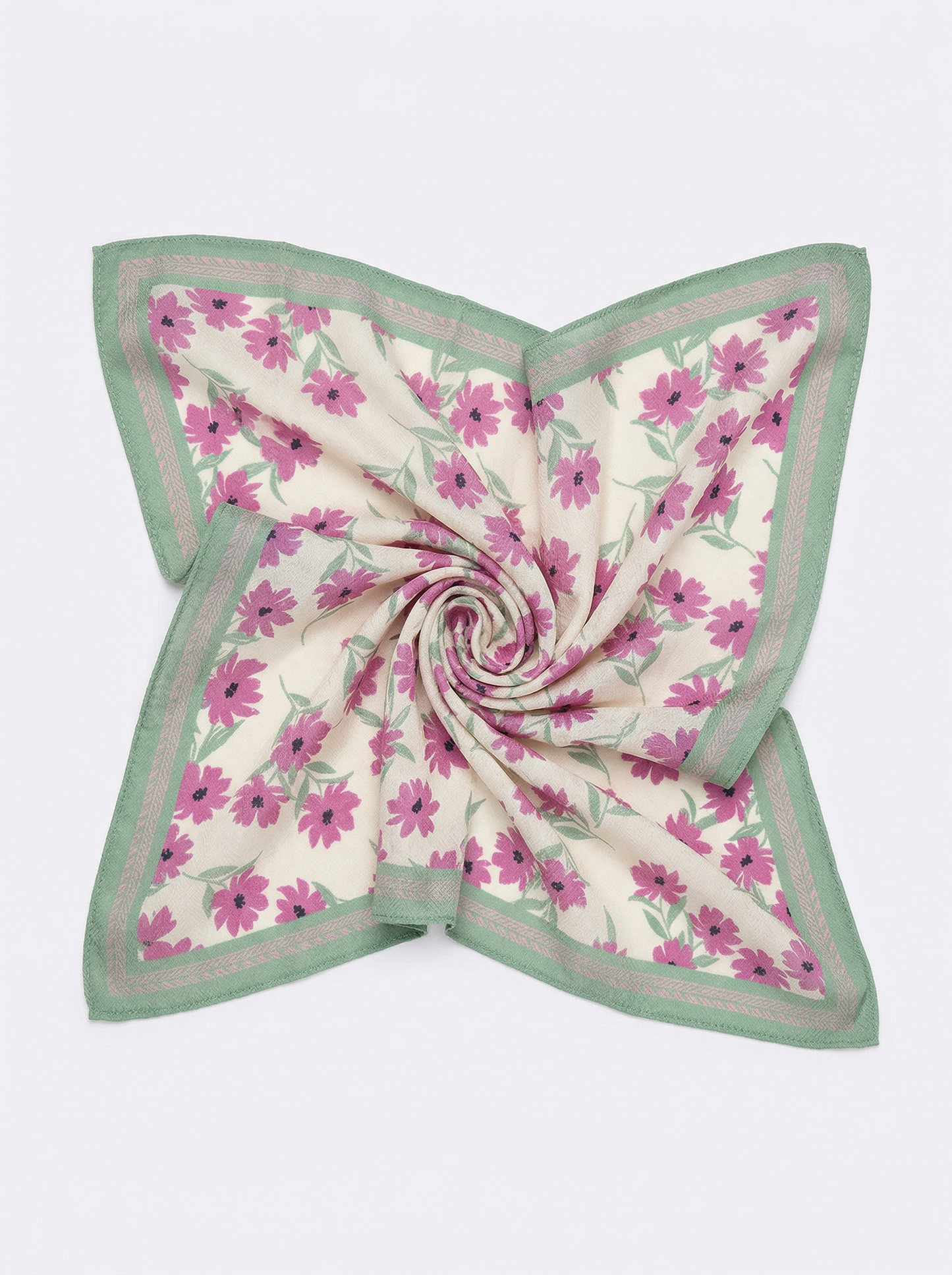 SATIN FLORAL SCARF