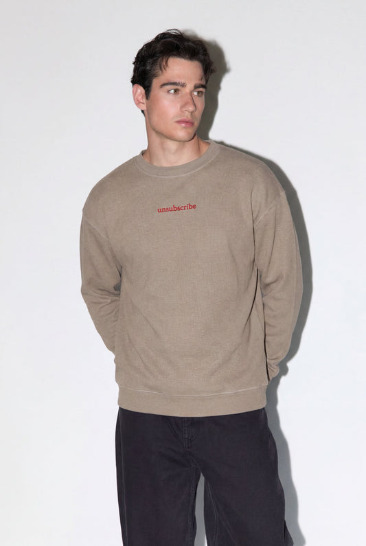 Embroidered long-sleeve T-shirt