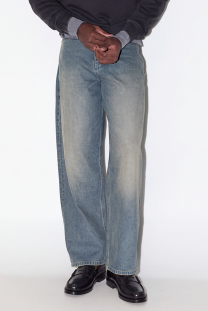 Jeans barrel botones