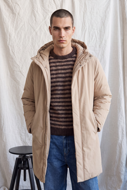 Parka acolchada capucha