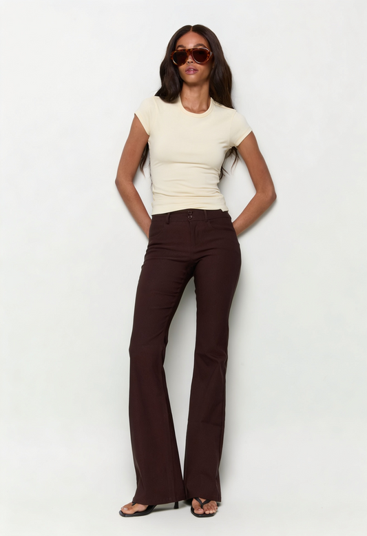 Pantalón flare de vestir