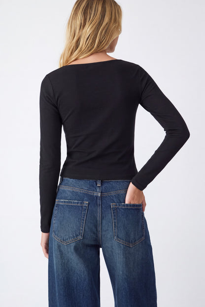 Jeans straight mid rise