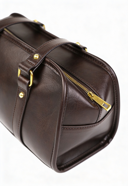 Bolso bowling efecto piel