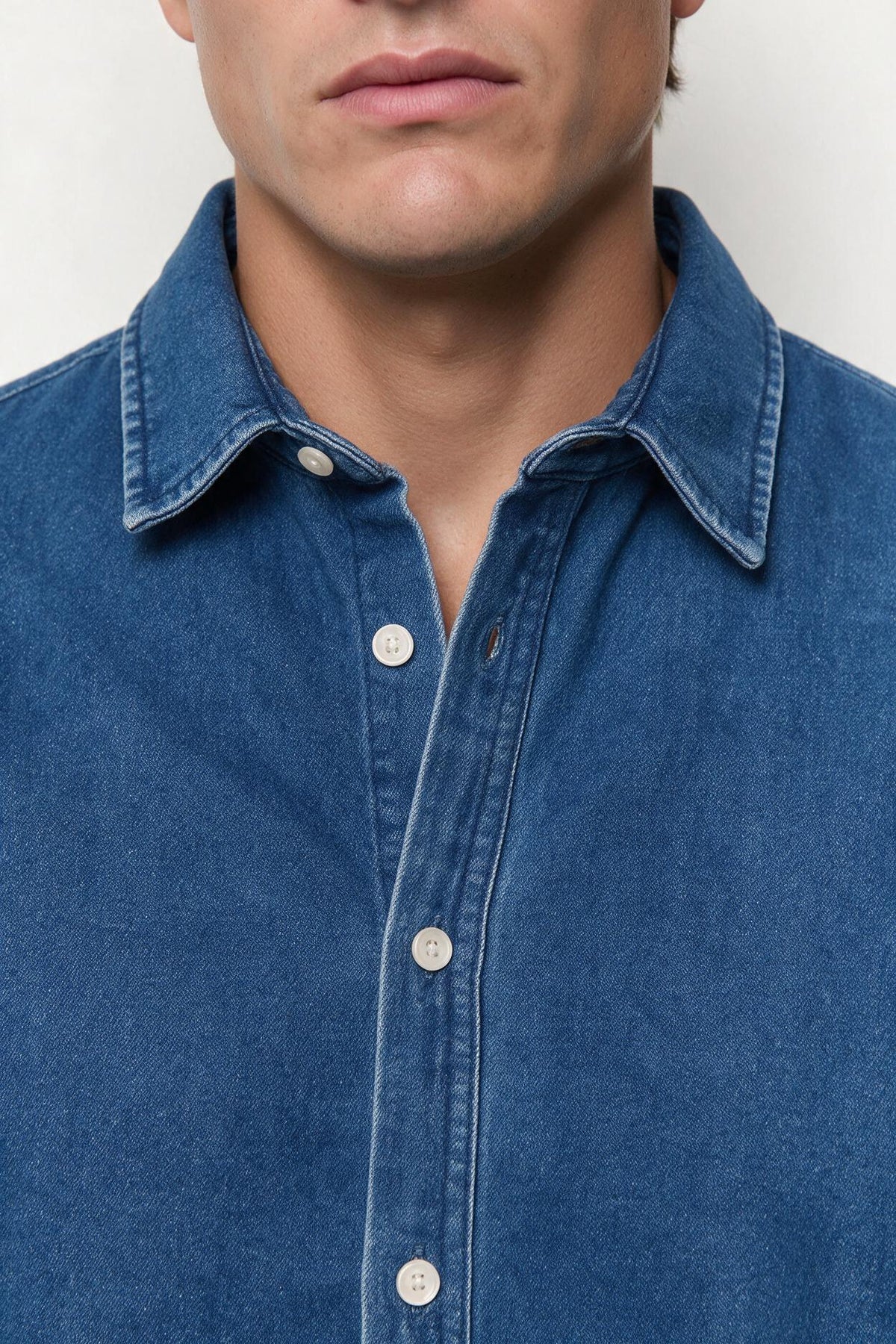 Long Sleeve Denim Shirt