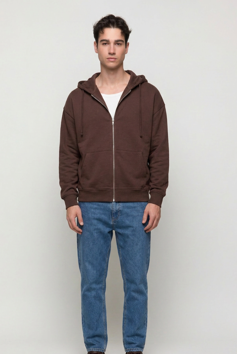 Hooded Sweatshirt with Zipper