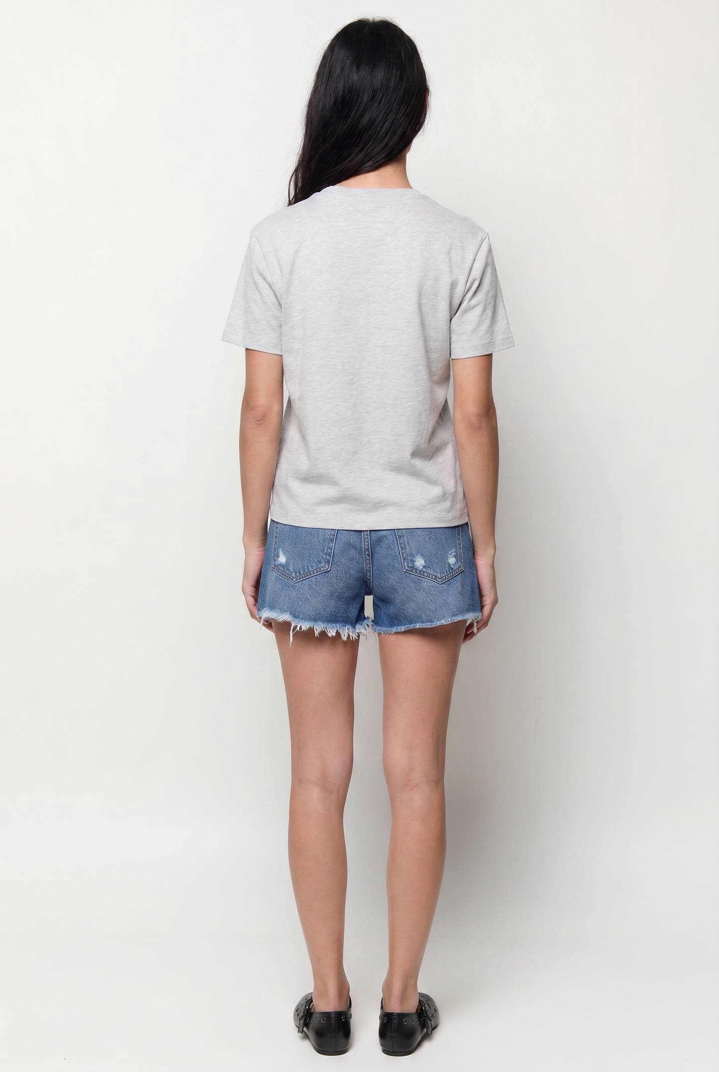 Shorts Denim Tiro alto