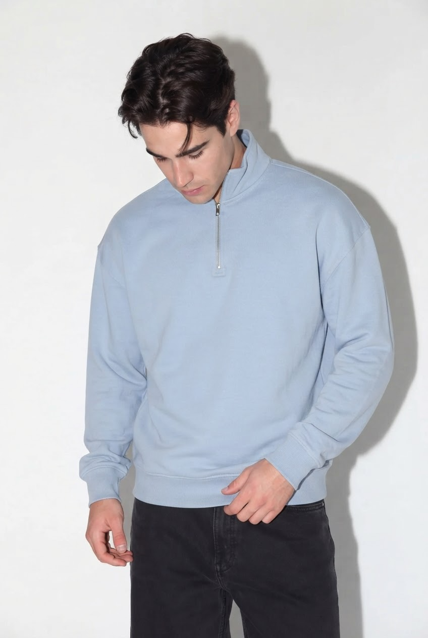 Zip Neck Sweatshirt