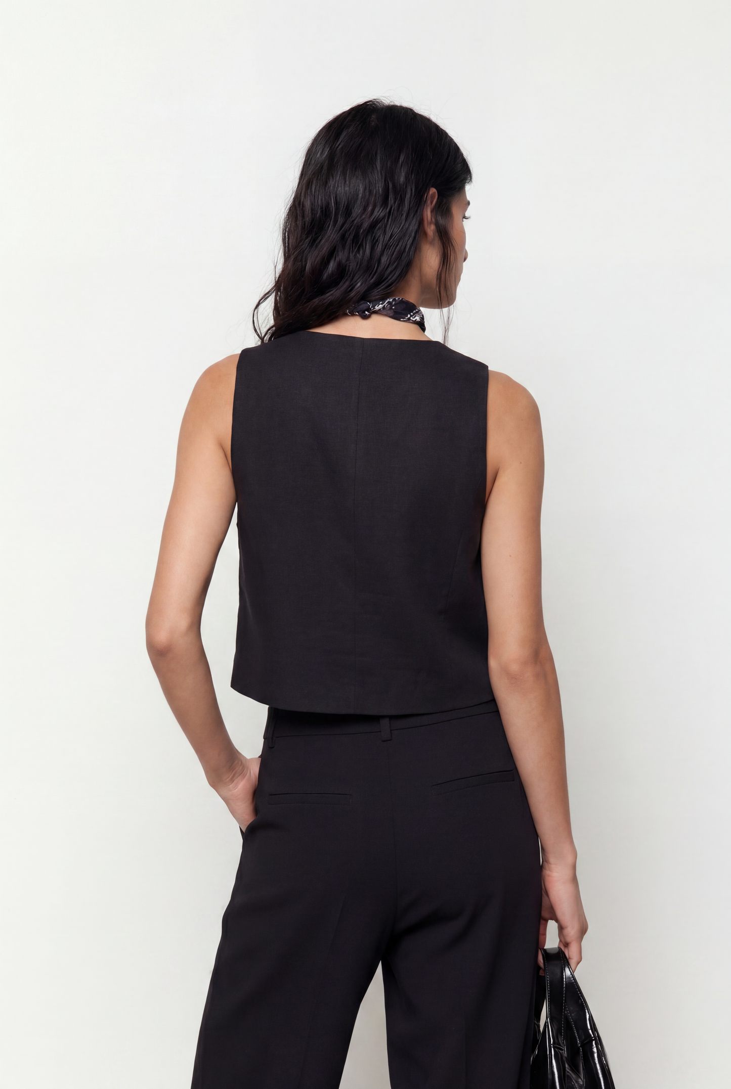 Rustic Linen Blend Vest