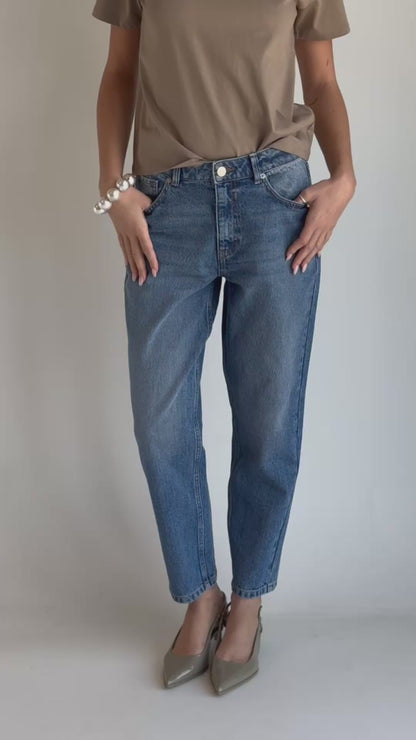 Jeans mom mid rise