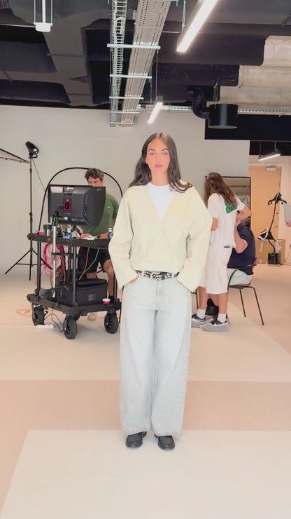 Double-breasted cotton jacket