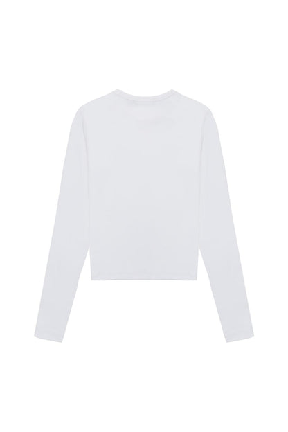 CAMISETA BÁSICA SLIM MANGA LARGA